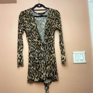 Cheetah print dress